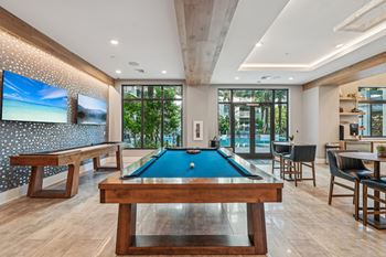 Clubhouse complete with billiards room